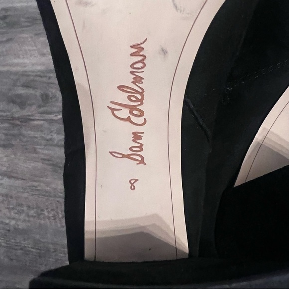 Sam Edelman Women's Codie Booties Black Suede 8 Medium US 🔥 - Picture 7 of 7